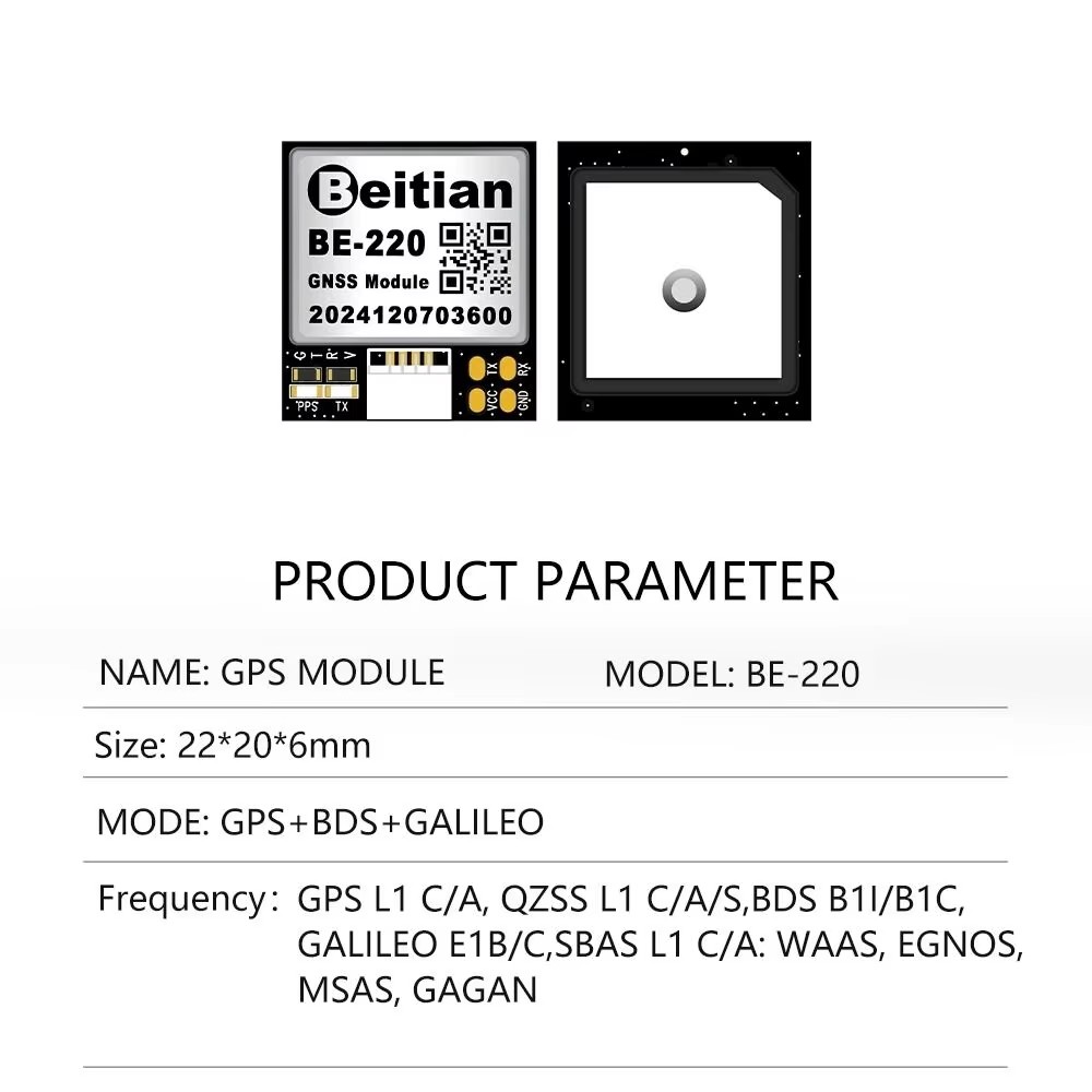 Drone Battery Plate - وحدة GPS من Beitian طراز BE-180