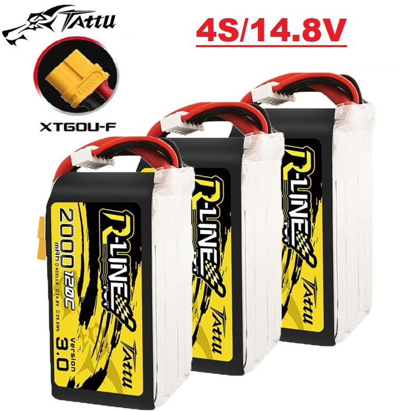 Drone Battery 4S - بطارية TATTU-Lipo لطائرة هليكوبتر RC ،