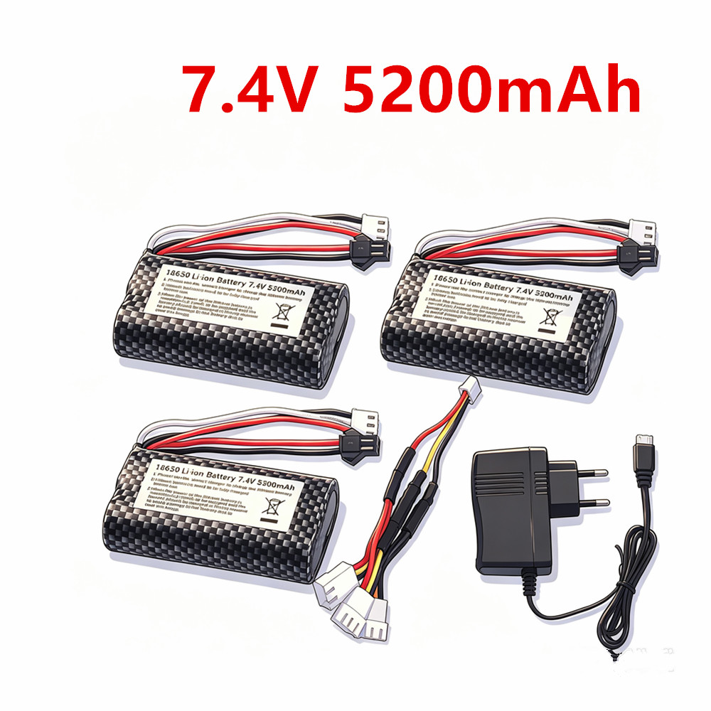 بطارية ليثيوم أيون 7.4 فولت 52 - مراجعة Drone Battery Li-Ion وسعره