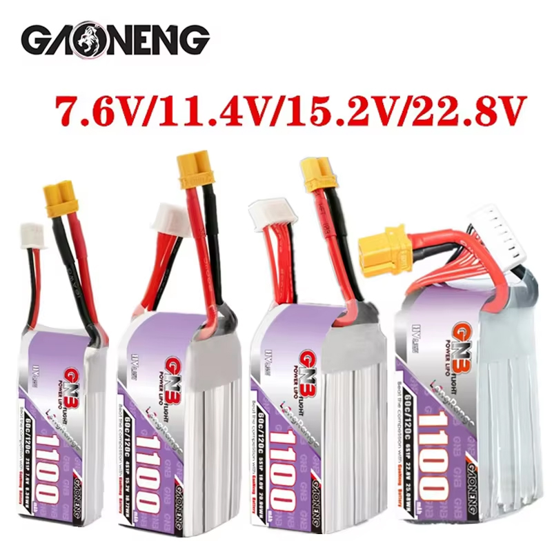 GNB 1100mAh 2S 3S 4S 6S 60C/12 - مراجعة Drone Battery 4S وسعره
