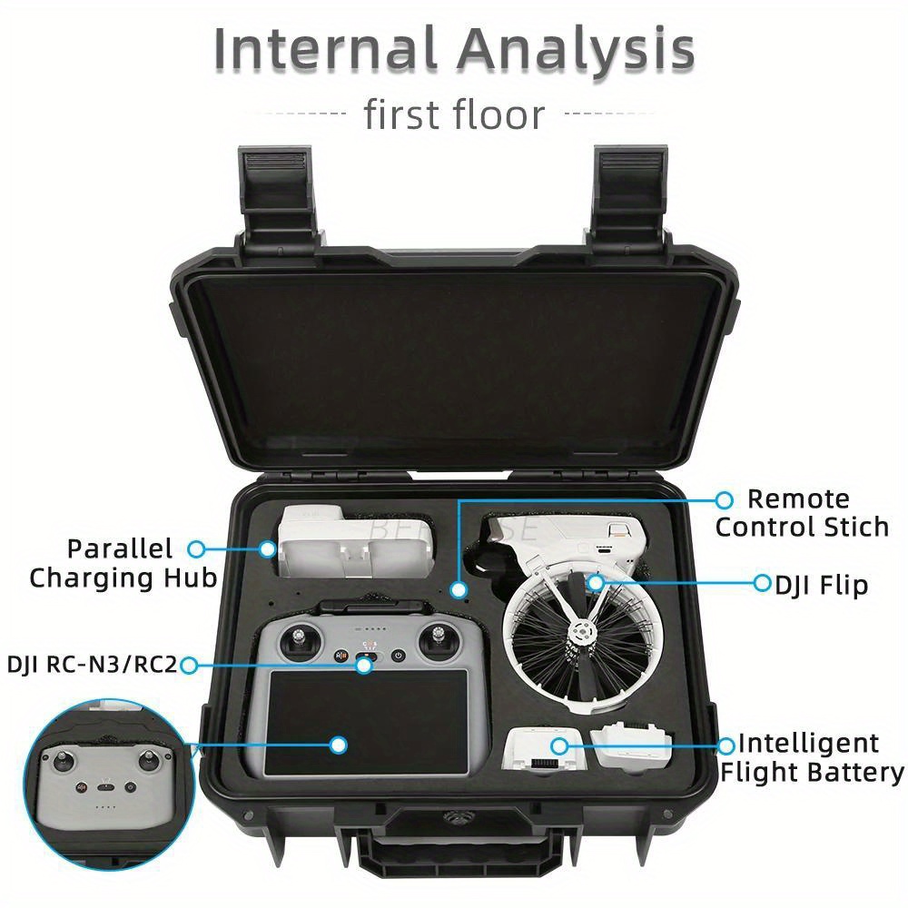 حقيبة تخزين صلبة لـ DJI Flip،  - مراجعة Drone Battery Bag وسعره