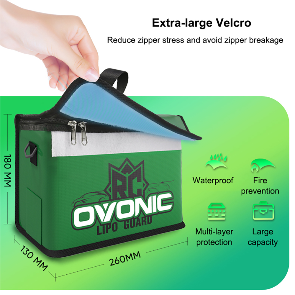 حقيبة آمنة لبطاريات الليثيوم ب - مراجعة Drone Battery Bag وسعره